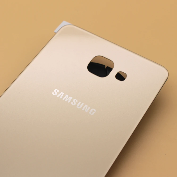 Оригинальный Samsung Galaxy A9 2016 SM-A9000 стеклянный корпус задняя крышка батарейного