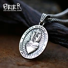 Медаль Святого Кристофера, амулет со священным сердцем Иисуса, католическая защита, религиозный мужской кулон, ожерелье, ювелирные изделия BP8-617