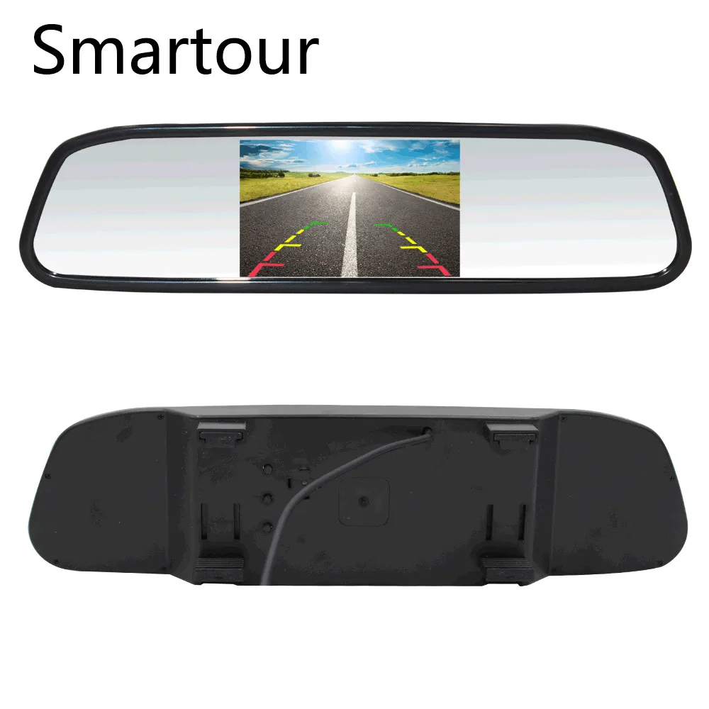Smartour 4," автомобильное зеркало заднего вида с камерой навигации Реверсивные огни камера парковки с камерой парктроник автомобиль-Стайлинг - Цвет: FBT4301