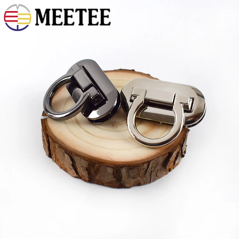 2 шт. Meetee металлическая защелка с поворотным замком для сумки женская сумка