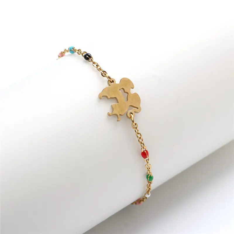 1 шт. из нержавеющей стали браслеты соединительный кабель цепи Дерево Луна золото