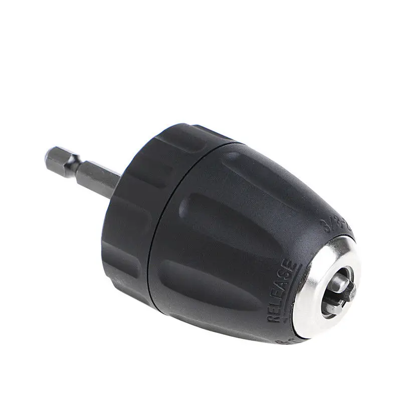 

Drill Keyless Chuck Plastic Sleeves 0.8-10mm 3/8-24UNF + 1/4 Hex Adaptor