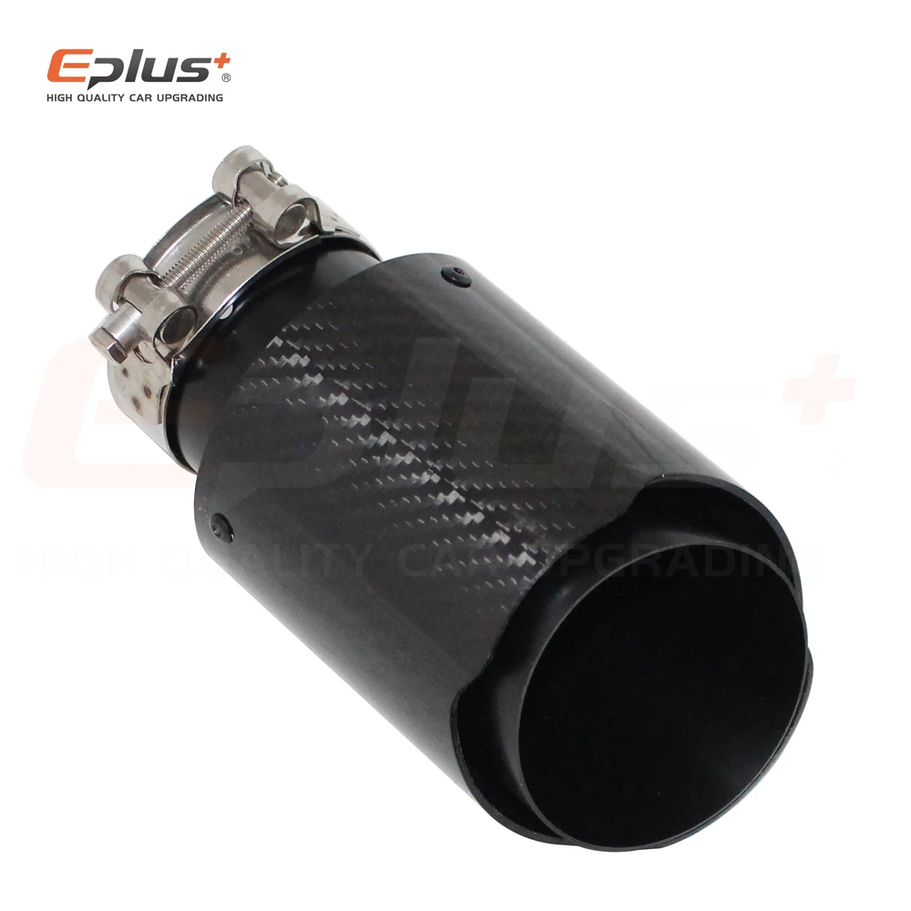 Автомобильная Глянцевая выхлопная система из углеродного волокна глушитель