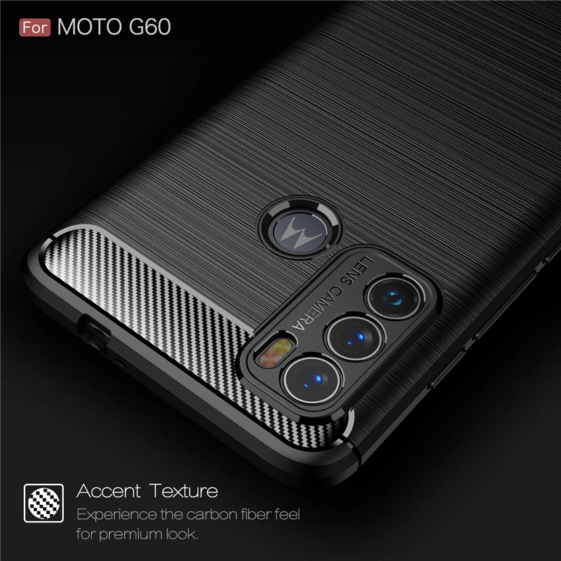 

Чехол для Motorola Moto G40 Fusion, мягкий силиконовый тонкий ударопрочный бампер из углеродного волокна, защитный чехол для телефона Moto G40 Fusion, чехол