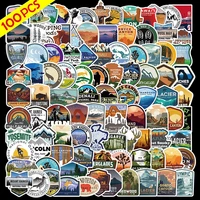100pcspack no repeat stickers waterproof for skateboard guitar luggage kids toys wall decal stickers