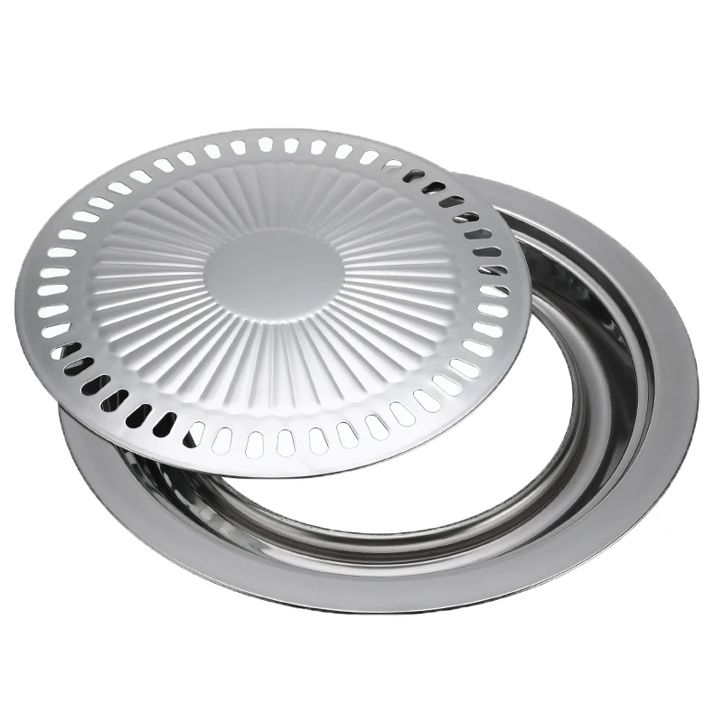 Бездымный гриль барбекю сковорода газовая Бытовая антипригарная плита