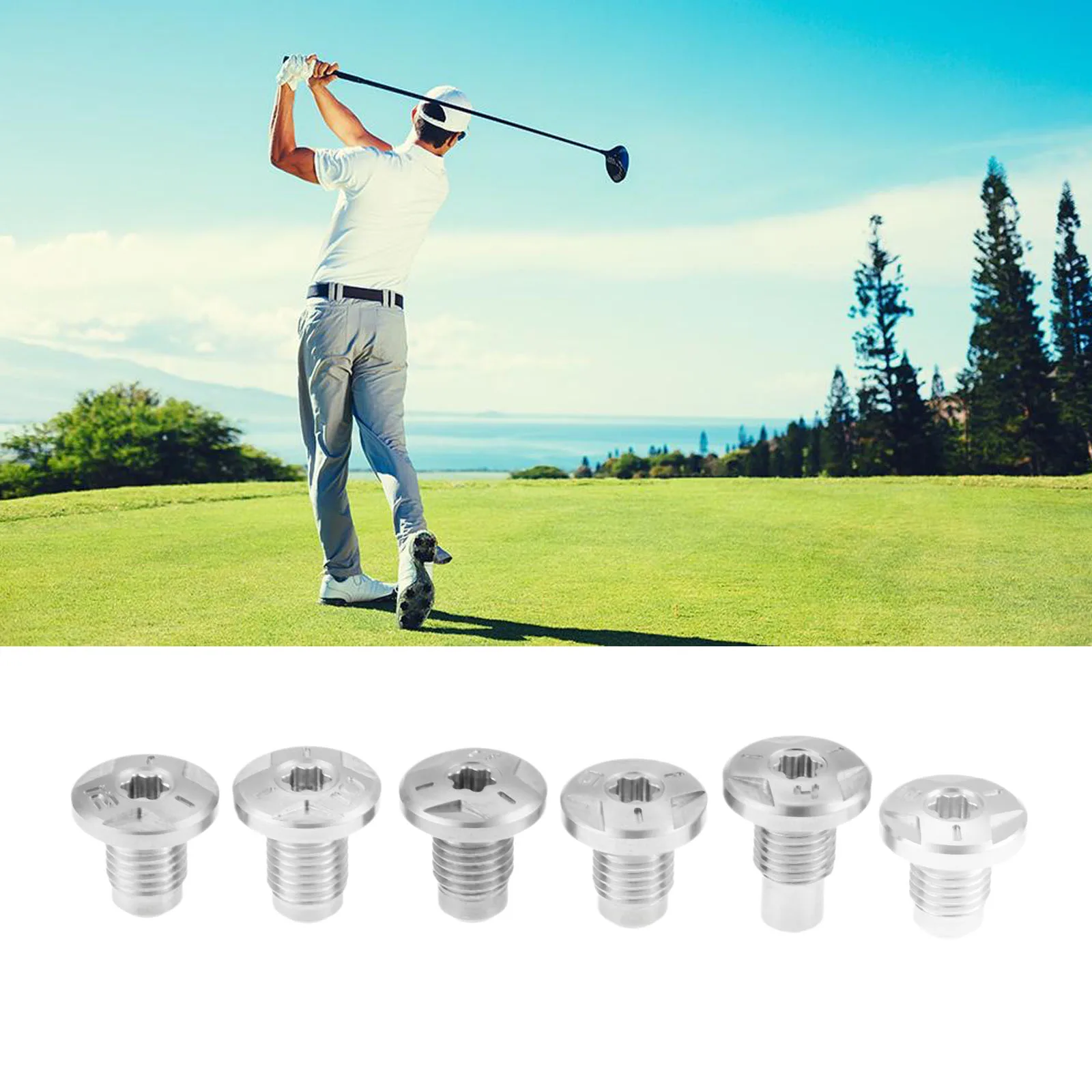 1 шт. металлическая Поворотная головка для клюшек гольфа |