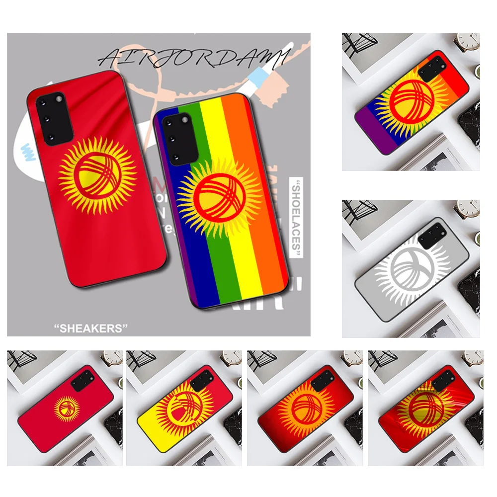 NBDRUICAI черный мягкий чехол для телефона с флагом Киргизии и национальным Samsung S20 plus