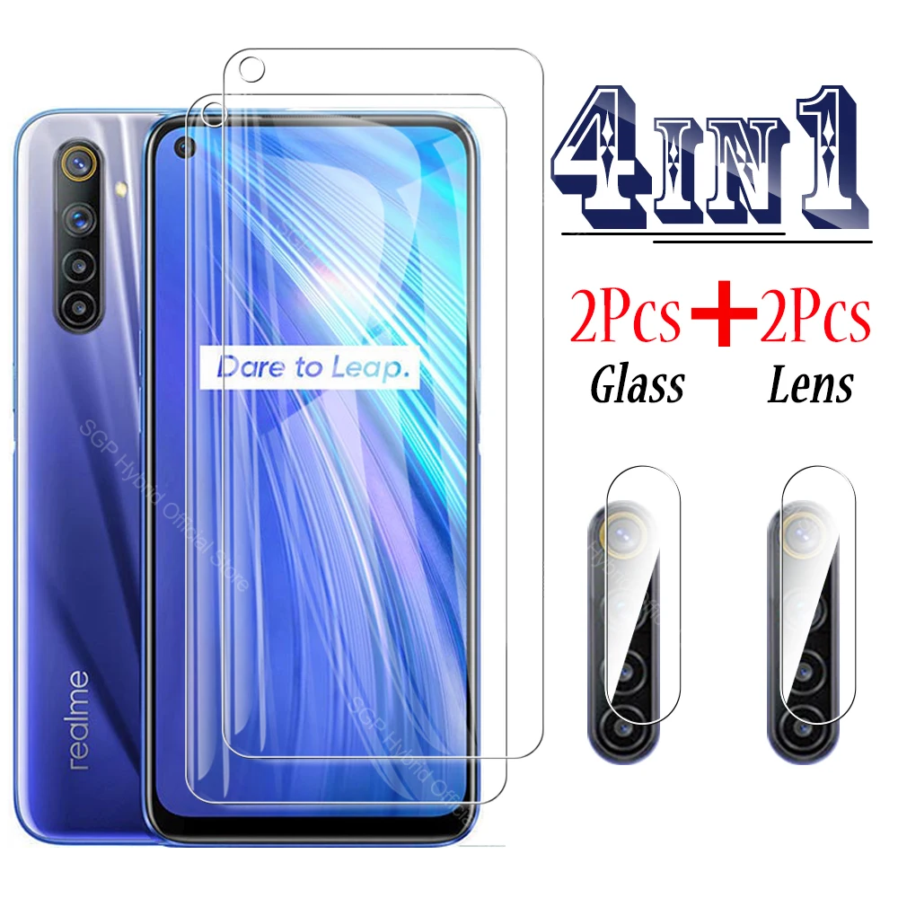 Закаленное защитное стекло 4-в-1 для объектива камеры Oppo Realme 6 Pro 6s 6i Real me 6pro i s |