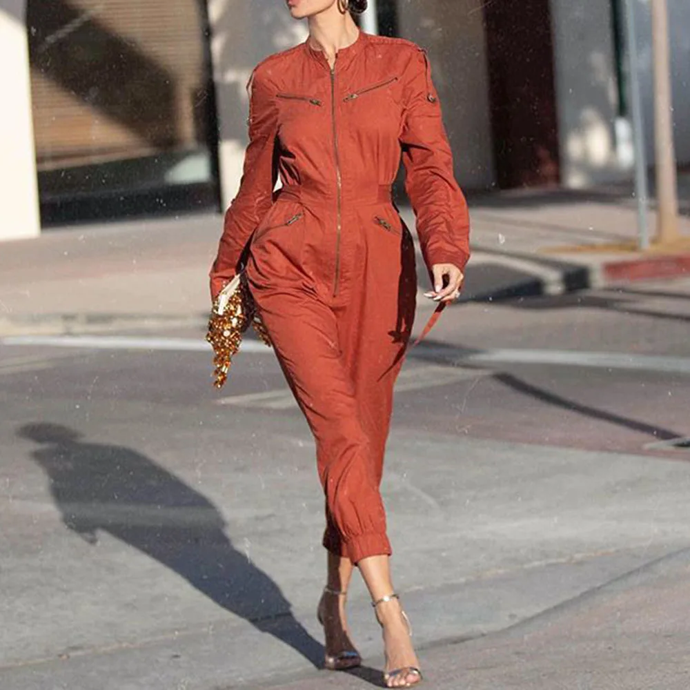 Элегантный женский комбинезон 2019 Новая африканская мода длинный рукав