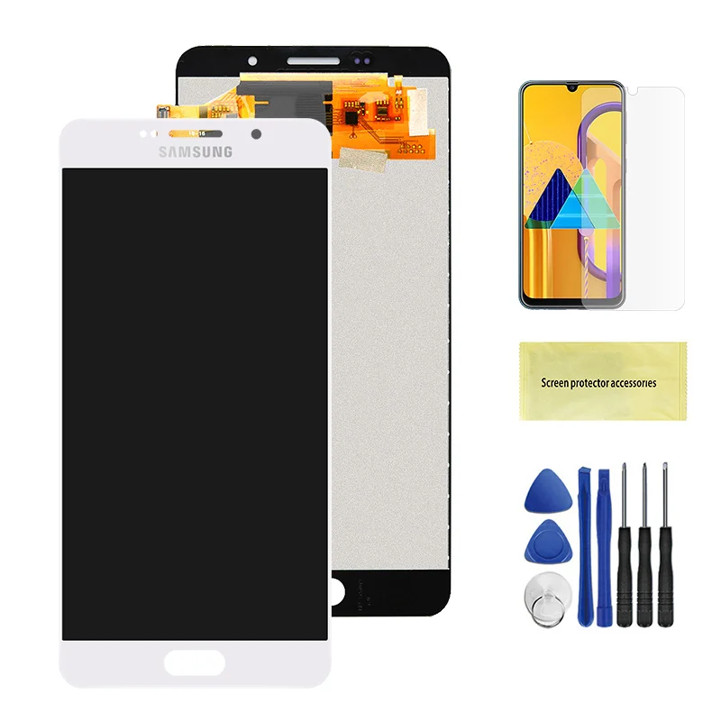 Тестирование A7 Дисплей для Samsung Galaxy A7 A710 A710F A710M A700K A7100 ЖК-дисплей Дисплей кодирующий преобразователь сенсорного экрана в сборе