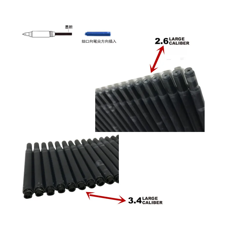 Чернильные картриджи для перьевой ручки черные 2 6/3 4 10 шт.|pen ink cartridge|pen inkink pen cartridge |