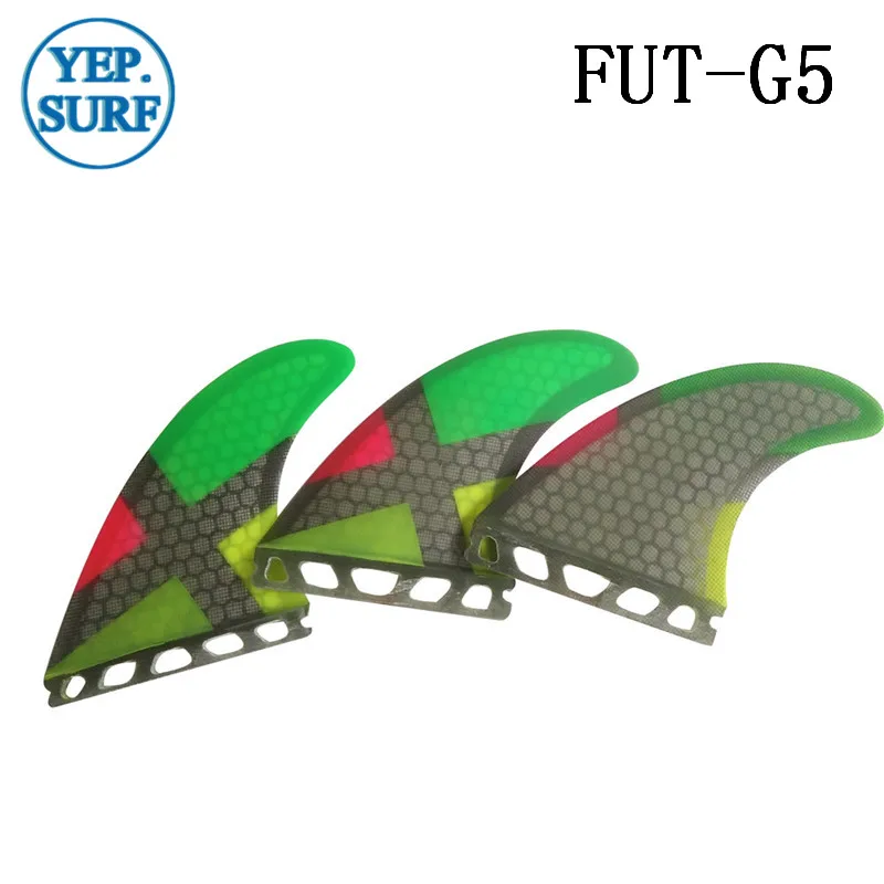 

Future G5 Surfing Fin Fiberglass Honeycomb Multicolor Fins Customized Fins Surfboard Future Fins