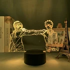 Светодиодная лампа в стиле аниме психопасс, shinya kogami и makishima, украшение для спальни, подарок на день рождения, манга, настольная лампа 3d, психопаса