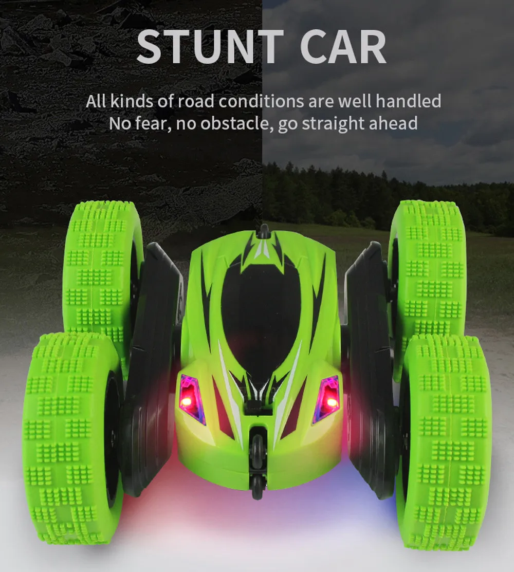 Управление бездорожью детей 360 Поворот каскадер модель автомобиля RC 4WD