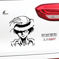 car stickers one piece monkey d luffy cartoon funny creative decals for tail vinyls auto tuning styling d16
