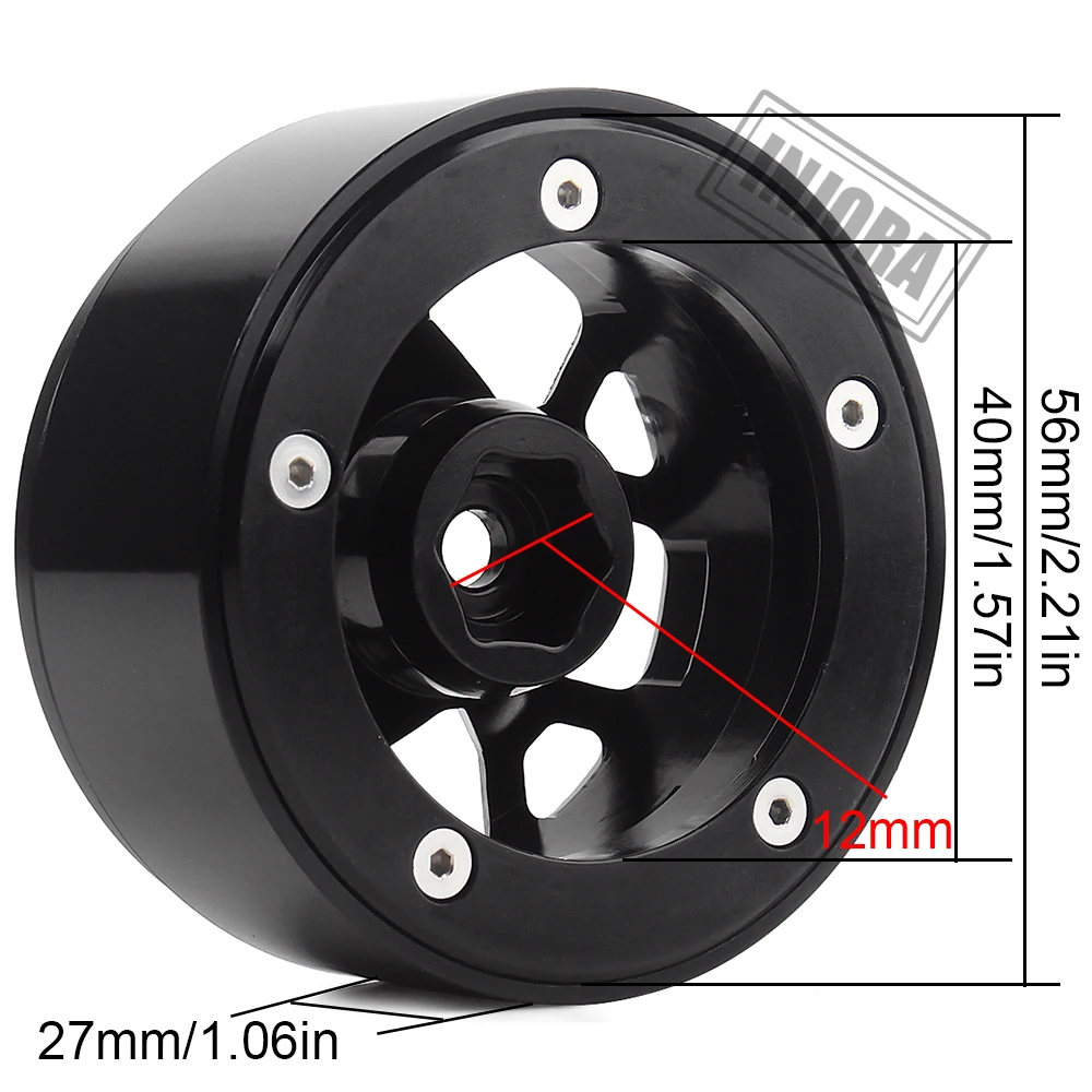 injora 4 шт 20 металлический beadlock обод с