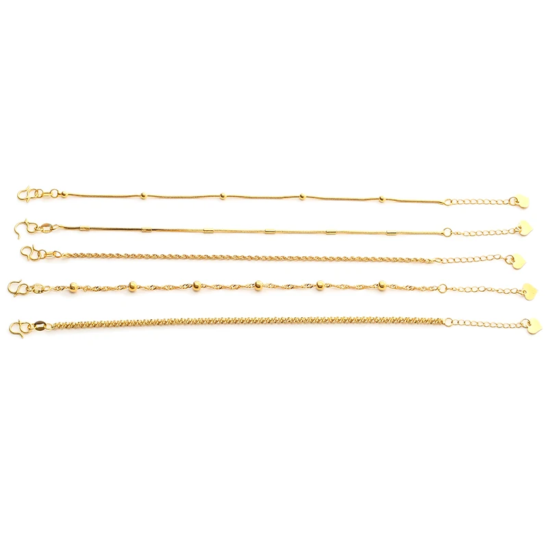 Браслет-цепочка с медным покрытием для мужчин и женщин регулируемый