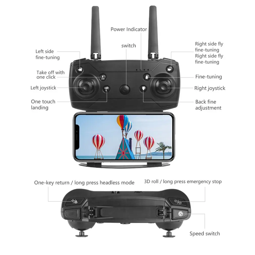 Дрон NYR E99 Pro2 2 камеры 4K 1080P 720P Wi-Fi FPV складной | Электроника