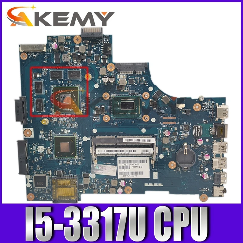 Оригинальная материнская плата для ноутбука Dell Inspiron 15R 3521 5521 дюйма I5-3317U 04PMX4 VAW00