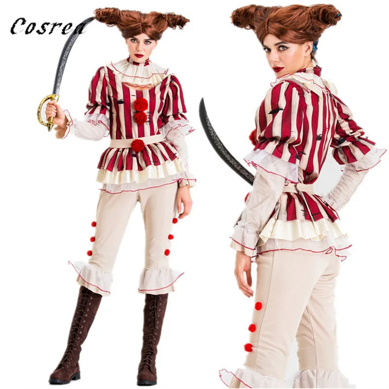 Костюм клоуна из Стивена Кинг It серии 2 главы костюм для взрослых женский