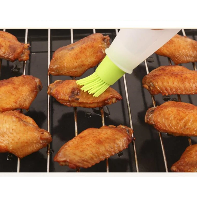 Силиконовая кухонная щетка для масла готовки выпечки бутылки Нетоксичная