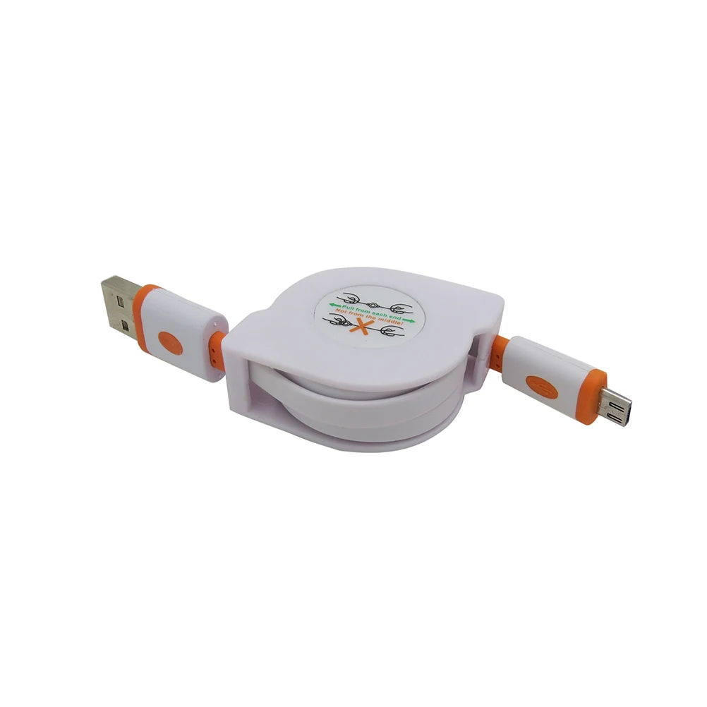 1M2M3M Выдвижной Micro USB Быстрый зарядный плоский кабель для синхронизации данных и