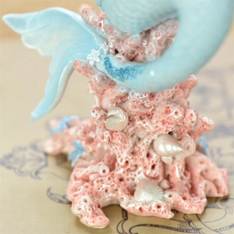 Креативные сказочные фигурки принцессы русалки из смолы в средиземноморском