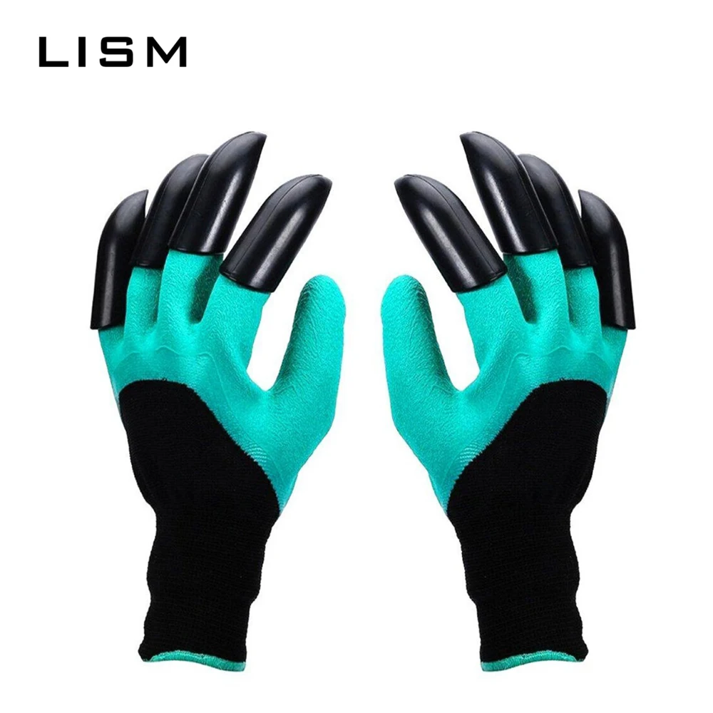 

Garden Gloves With Hand Claws ABS Plastic Planting Gloves For Garden Digging Household Kitchen Peeling Outdoor Hand Tools