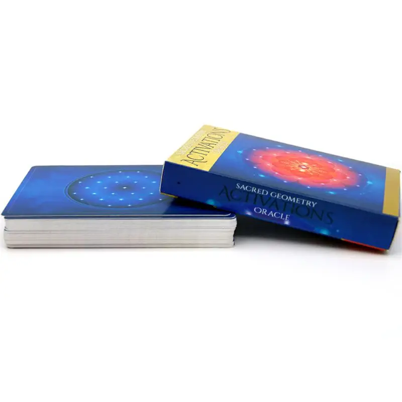 

44 Cards Tarot Sacred Geometry Activations Oracle Deck Family Party Board Game