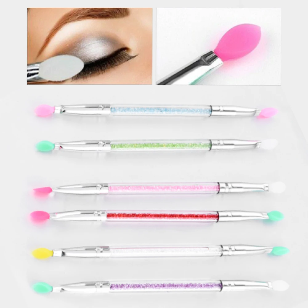 1 шт. косметический 2020 новый макияж двойной конец силиконовые тени для век