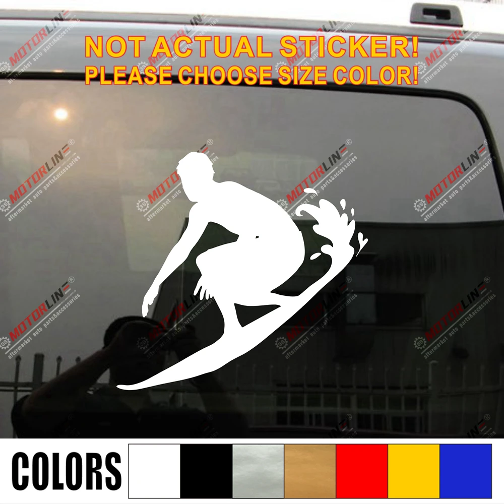 Surfer сёрфинга волна Наклейка доски для серфинга автомобиля винил высечки выбрать