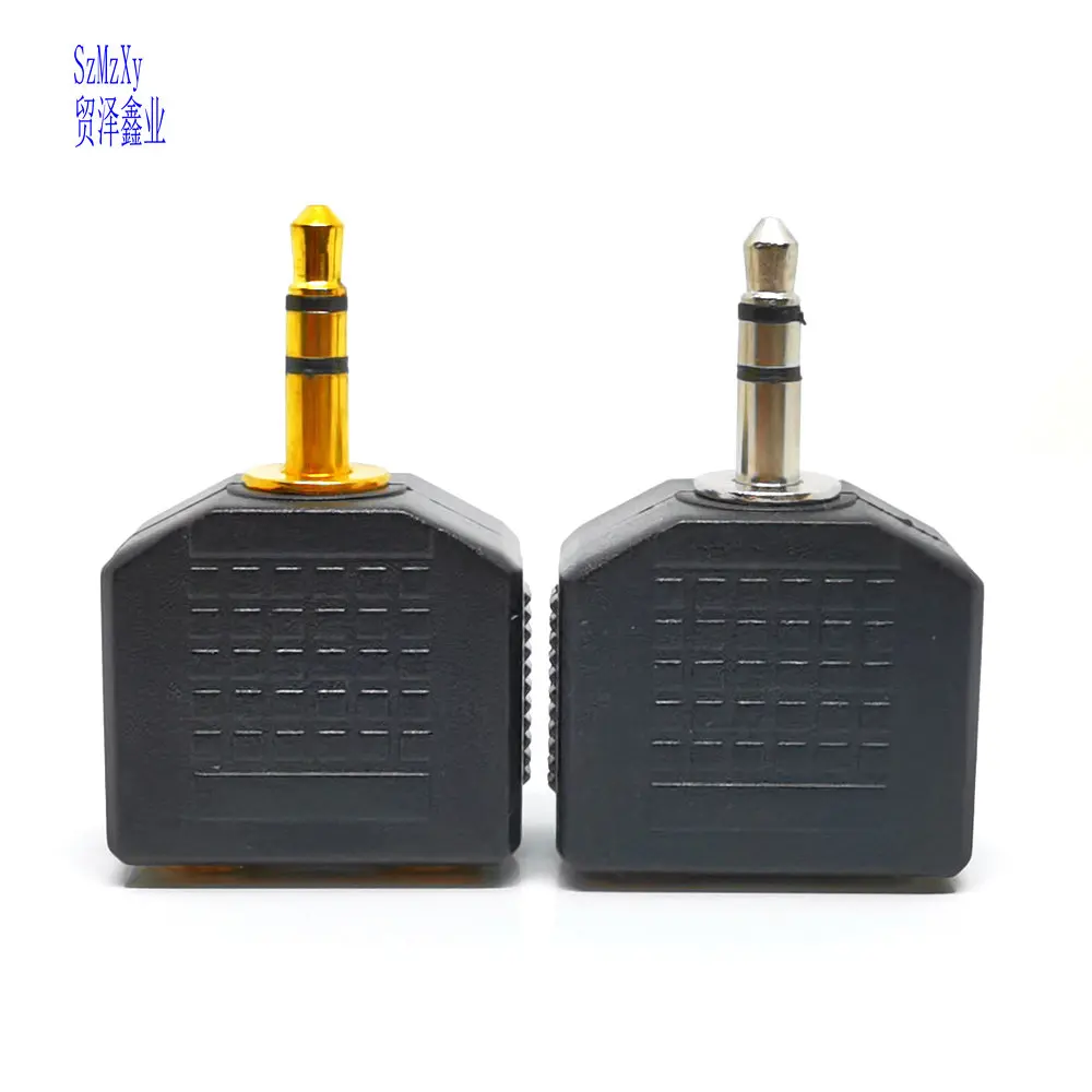 Комплект из 2 предметов мини стерео 3 5 мм аудио Мужской Двойной Женский двойной