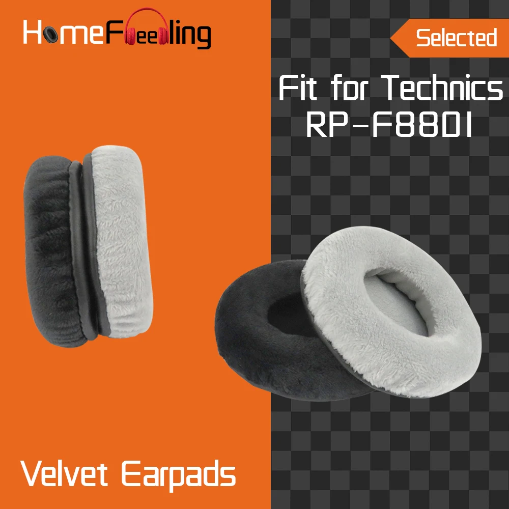 

Homefeeling Earpads for Technics RP F8801 Headphones Earpad Cushions Covers Velvet Ear Pad Replacement