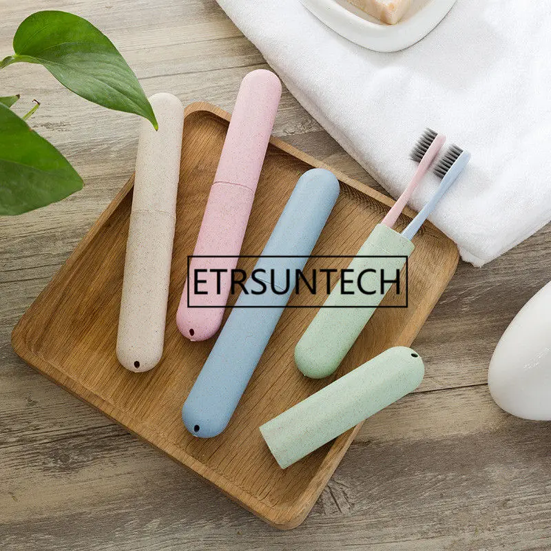 200pcs Portable Toothbrush Box Travel Camping Cap Case Storage Outdoor Trip Cute Accessories | Дом и сад
