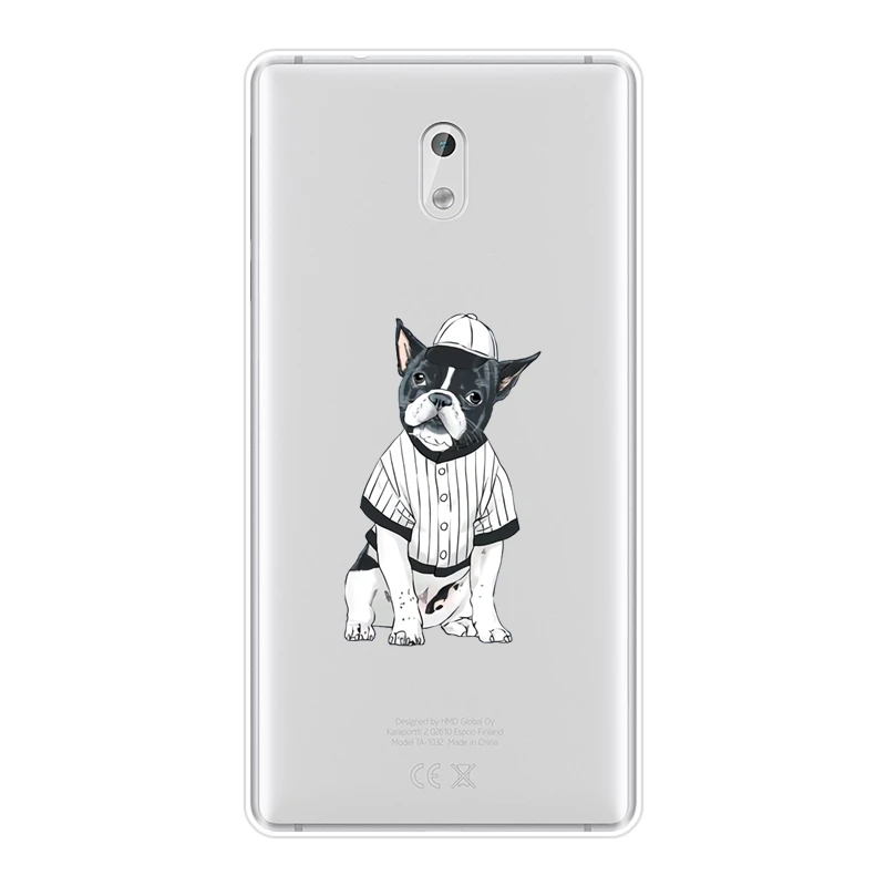 Чехол-накладка для Nokia X71 X6 7 Plus Nokia6 Nokia5 Nokia3 Nokia2 с изображением собаки силиконовый 9