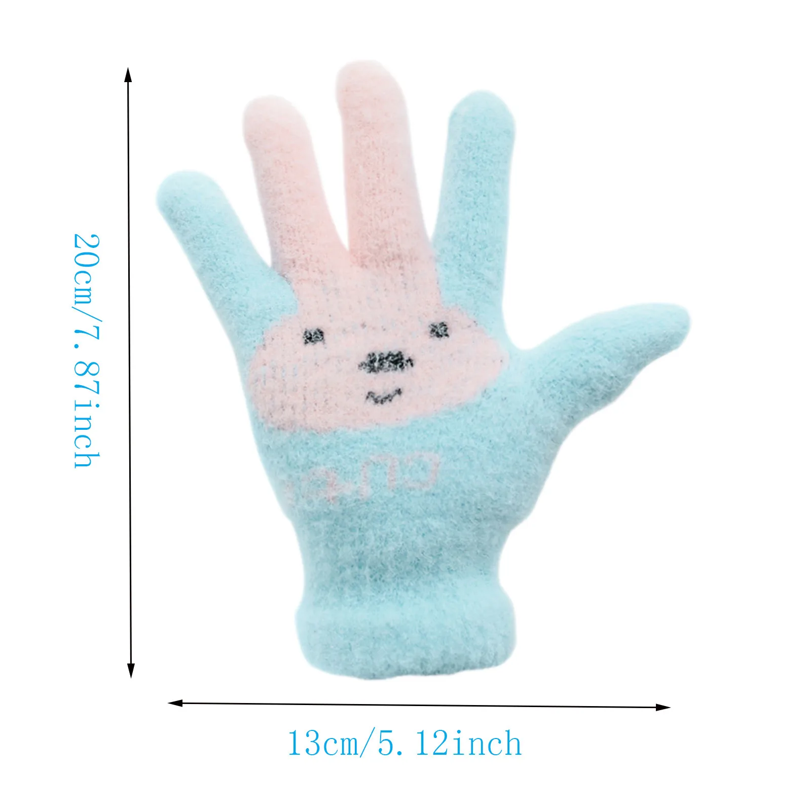 

Sagace 2021 New Gloves Winter Women Adult Plus Velvet Thickening Cute Cartoon Point Finger Gloves