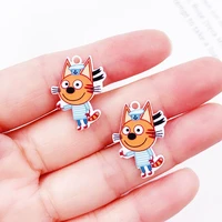 custom resin cabochons accessories animal toy cabochons charm for rubber band hair pin brooch decoration