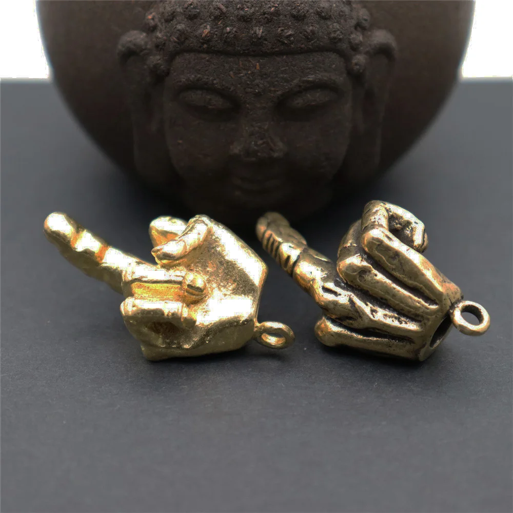 Кольцо подвеска из чистой латуни в стиле панк рок|Брелоки| |