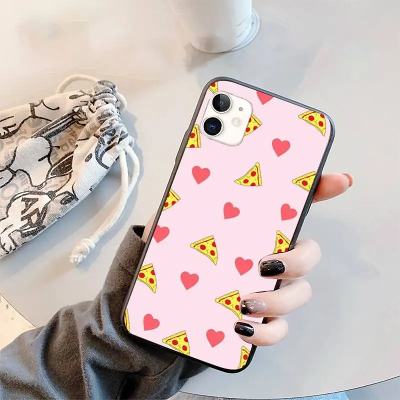 

Pizza French fries Doughnut food Phone Case for iPhone 11 12 mini pro XS MAX 8 7 6 6S Plus X 5S SE 2020 XR