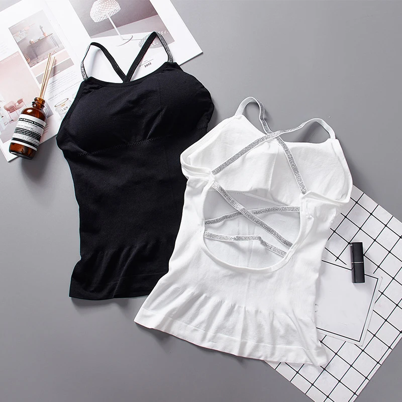 Бюстгальтер женский Linbaiway бесшовный укороченный топ с открытой спиной