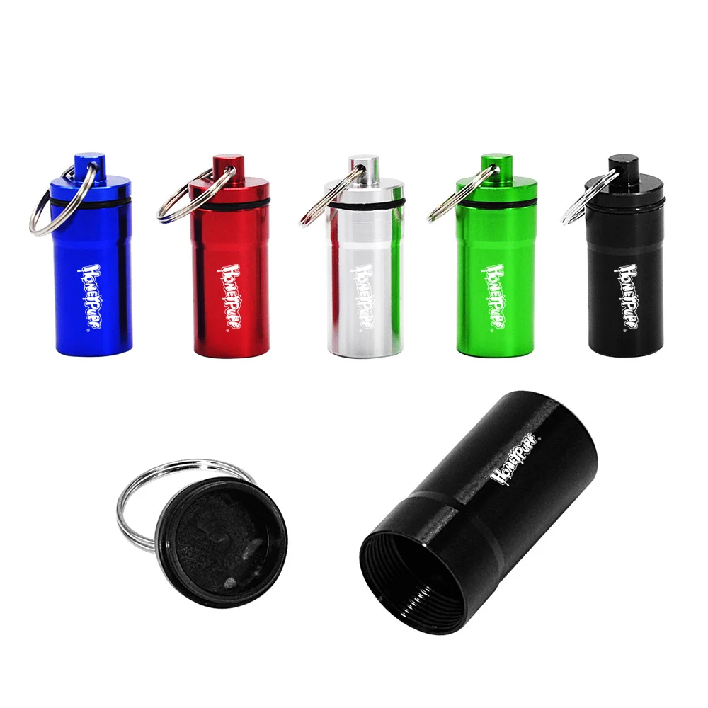 Брелок HONEYUPFF алюминиевый контейнер для хранения трав 9 мл маленький герметичный