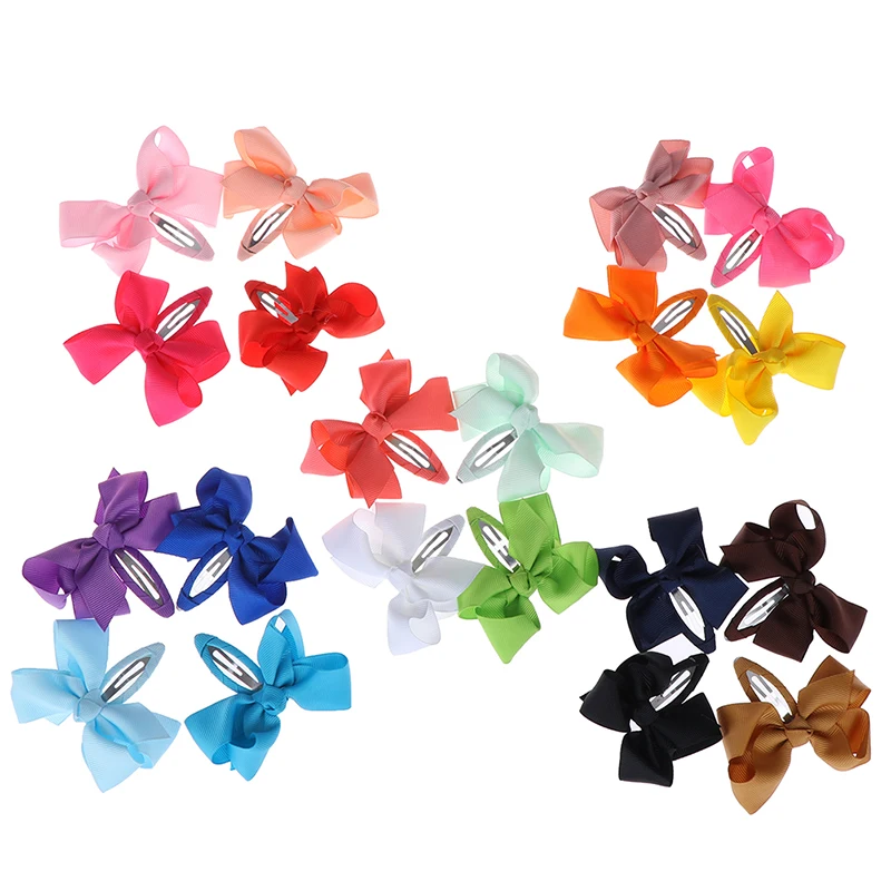 

5/10 шт. заколки для волос с бантом с зажимом для девочек Grosgrain ленты HairBows бутик ручной работы; Заколка для волос для детей женские аксессуары д...