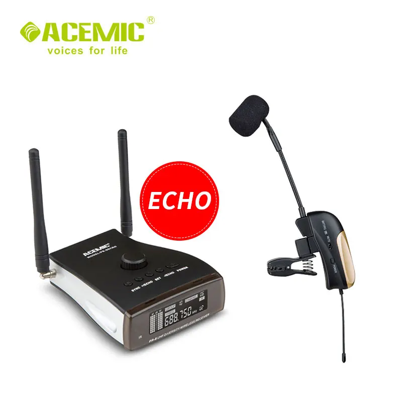 Бесплатная доставка ACEMIC PR/8 ST4 беспроводной микрофон для саксофона с эхо