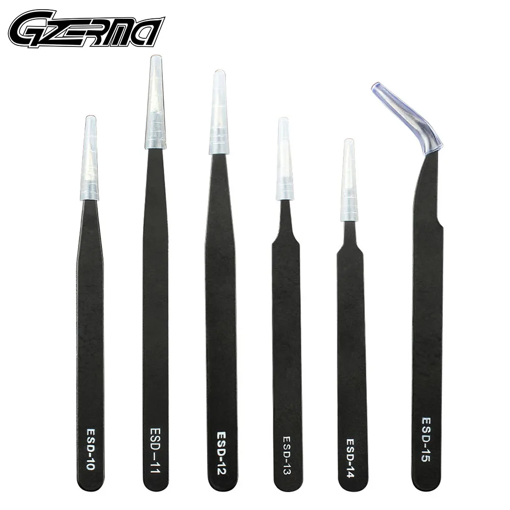 Набор антистатических пинцетов из нержавеющей стали для ремонта материнских