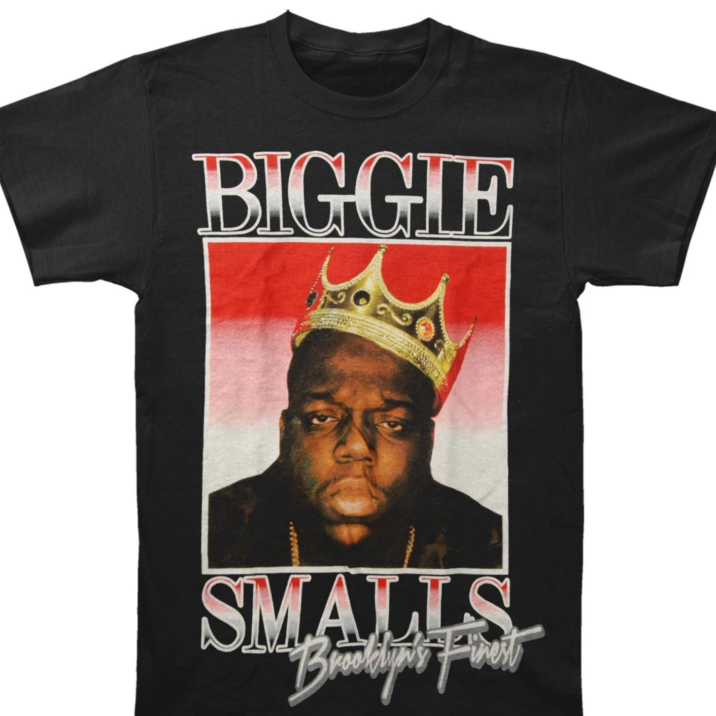 Хлопковая мужская футболка с коротким рукавом Notorious B I G Мужская Biggie Brooklyn'S Finest