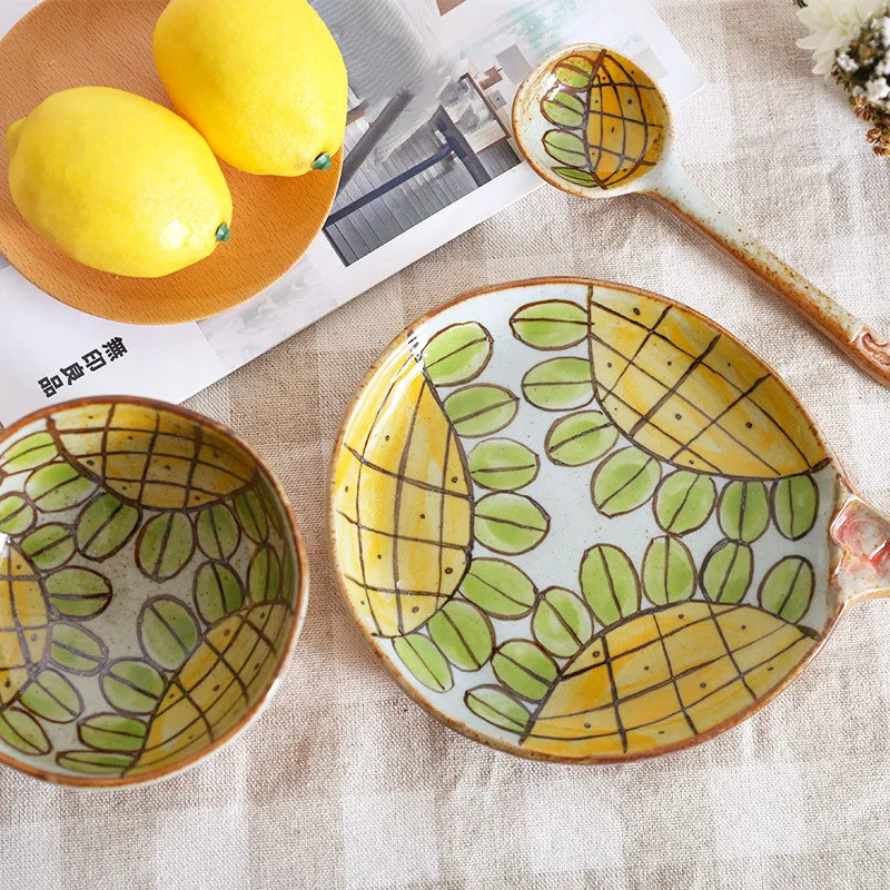 Креативная мультяшная керамическая миска с маленьким медведем кухонная посуда