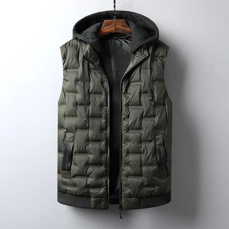 Autumn/winter down cotton vest for men's coat slimming trend cotton vest thick warm coat large size