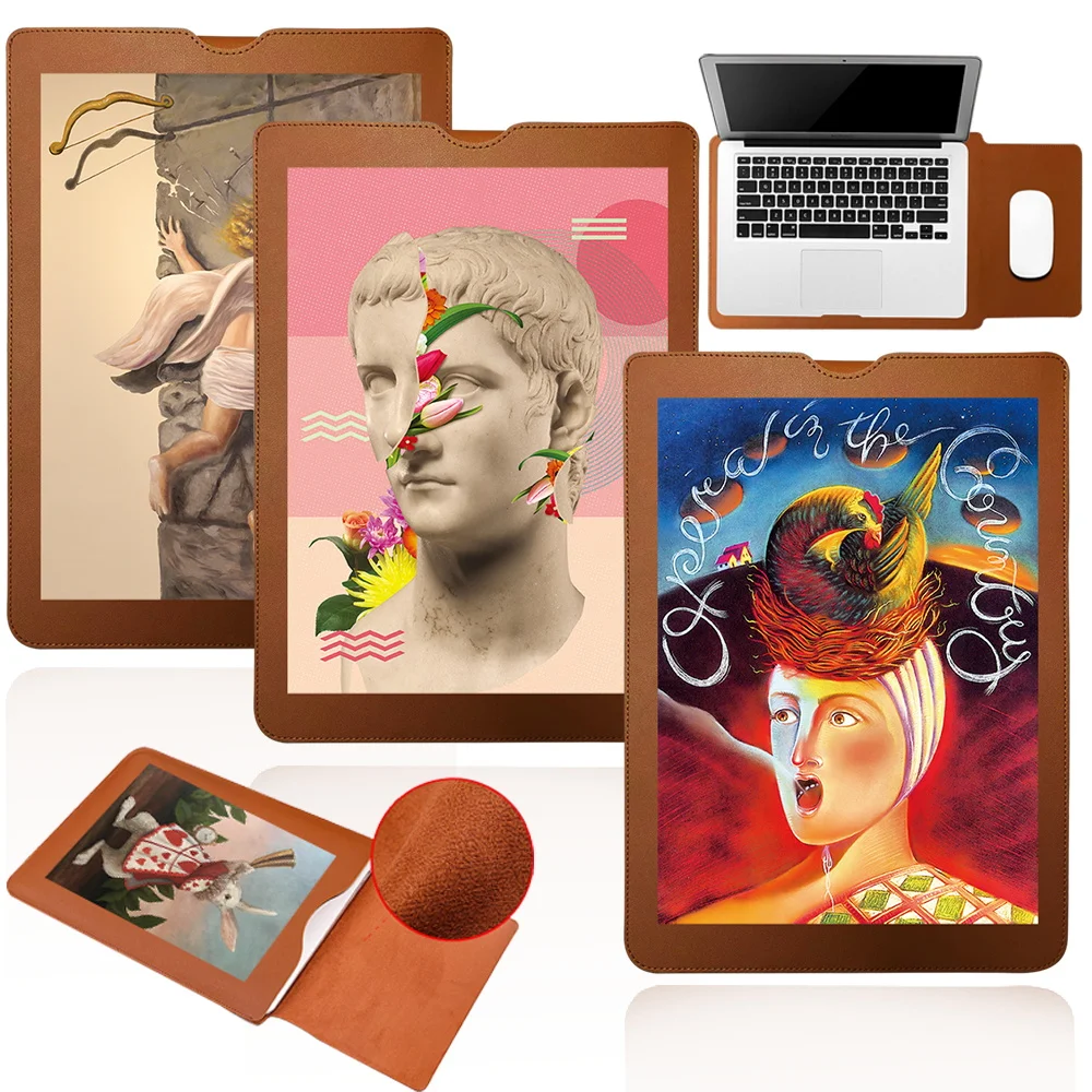 

Laptop Bag Macbook Pro 13 Case Briefcase Notebook Sleeve PC Case for Xiaomi Funny Pattern Computer Accessories