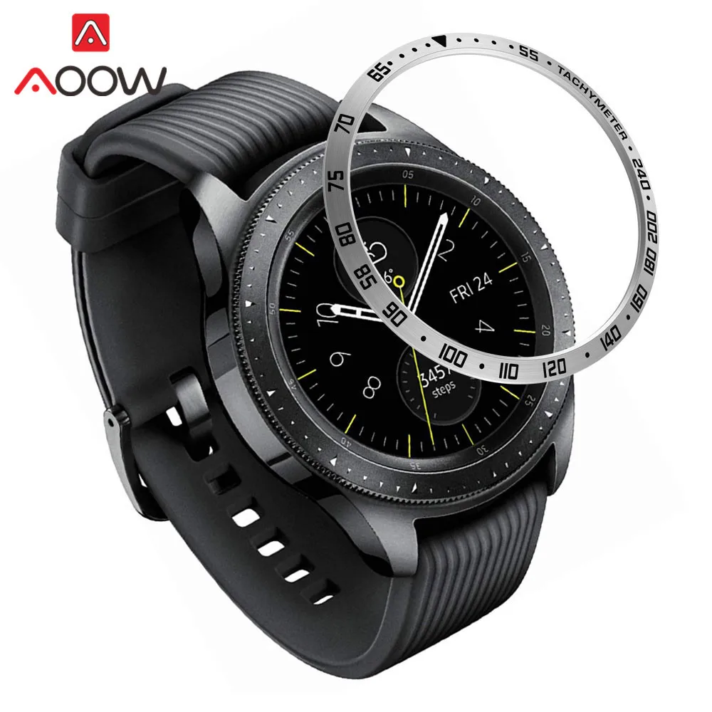 Нержавеющая сталь ободок кольцо стиль для samsung gear S3 Frontier Galaxy Watch 42 мм 46 мм клейкая крышка защита аксессуары